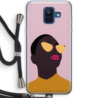 Yellow glasses: Samsung Galaxy A6 (2018) Transparant Hoesje met koord