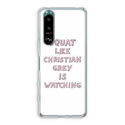 Christian Grey: Sony Xperia 5 III Transparant Hoesje