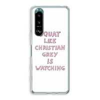 Christian Grey: Sony Xperia 5 III Transparant Hoesje
