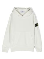 Stone Island Junior hoodie en coton à logo Compass - Gris