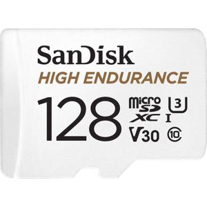 SanDisk High Endurance Monitoring microSDXC-kaart 128 GB Class 10, UHS-I, UHS-Class 3, v30 Video Speed Class Incl. SD-adapter