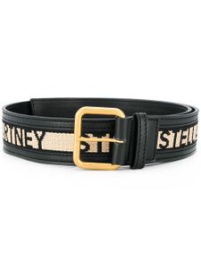 Stella McCartney ceinture à logo brodé - Noir