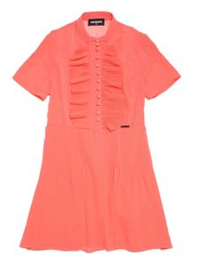 DSQUARED2 KIDS robe volantée à manches courtes - Rouge