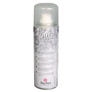 Fijne glitterspray zilver