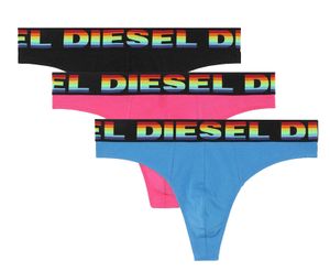 Diesel Herenstring Rainbow 3-pack roze-blauw-zwart