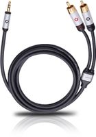 Oehlbach: i-Connect 3,5mm jackplug/2RCA - 3 meter - Zwart - thumbnail