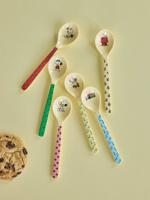Koffielepels in melamine set van 6 Snoopy Peanuts x RICE prints meerkleurig