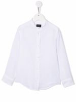 Fay Kids chemise boutonnée à design sans col - Blanc - thumbnail