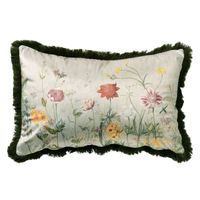 Dutch Decor - POSSY - Kussenhoes met bloemenpatroon 40x60 cm Chive - groen