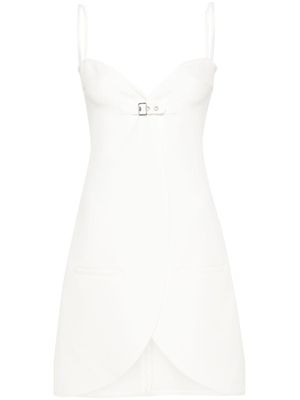 Courrèges robe Ellipse à coupe courte - Blanc
