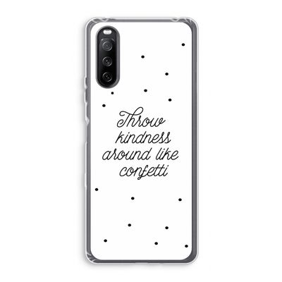 Confetti: Sony Xperia 10 III Transparant Hoesje