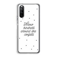 Confetti: Sony Xperia 10 III Transparant Hoesje