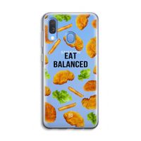 Eat Balanced: Samsung Galaxy A40 Transparant Hoesje