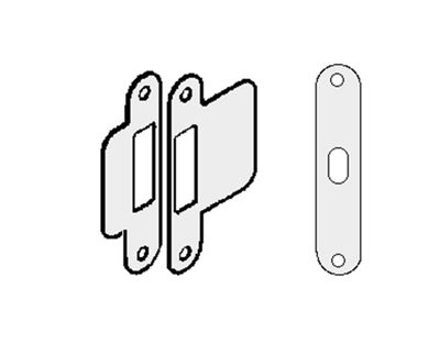 Sluitplaat tbv nastelbare sluitkom loop korte lip 9-38463-01