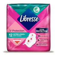 Libresse V-Protection Ultra Long+ Wings Maandverband