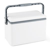 Draagbare Harde Koelbox 12 Liter Spuitgegoten Geïsoleerde Koelbox met Ergonomische Handgreep Draagbare Waterdichte Koelbox Die ijs 3 Dagen Koel Houdt-Wit