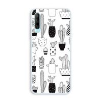Cactusmotief: Huawei P Smart Pro Transparant Hoesje Cactusmotief: Huawei P Smart Pro Transparant Hoesje