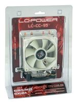 LC-Power LC-CC-95 koelsysteem voor computers Processor Koeler 9,2 cm Zilver, Wit - thumbnail