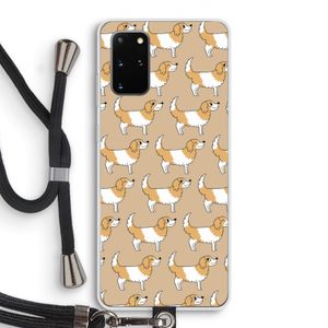 Doggy: Samsung Galaxy S20 Plus Transparant Hoesje met koord