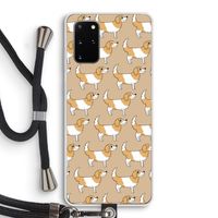 Doggy: Samsung Galaxy S20 Plus Transparant Hoesje met koord