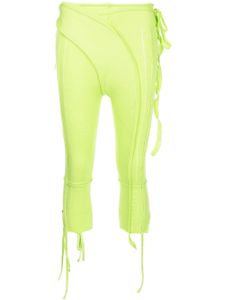 Ottolinger pantalon court à design à empiècements - Vert