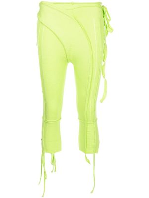 Ottolinger pantalon court à design à empiècements - Vert