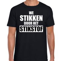 Boerenprotest shirt We stikken door stikstof t-shirt zwart heren