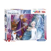 Clementoni Glitter Puzzel Frozen 2, 104st.