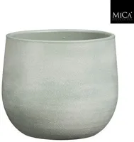 Mica Decorations bloempot sevilla terracotta 24x21cm grijs