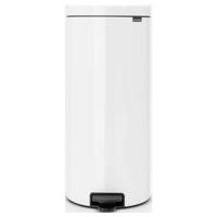 brabantia Newicon 11 17 85 Pedaalemmer (groot) 30 l Staal (Ø x h) 293 mm x 679 mm Wit Met voetpedaal 1 stuk(s)