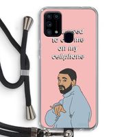 Hotline bling: Samsung Galaxy M31 Transparant Hoesje met koord