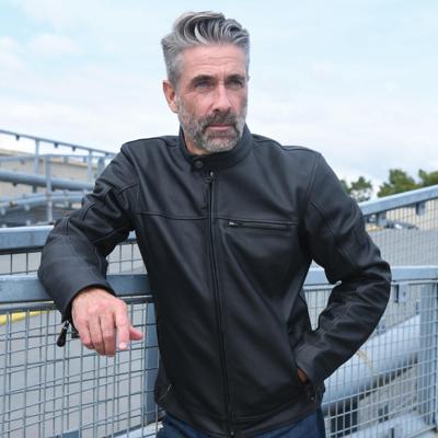 OXFORD Leren jas "walton jacket walton leather black s