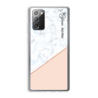 Marmer in stijl: Samsung Galaxy Note 20 / Note 20 5G Transparant Hoesje