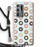 Donuts: Huawei P40 Pro Plus Transparant Hoesje met koord