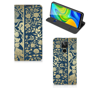 Xiaomi Redmi Note 9 Smart Cover Beige Flowers