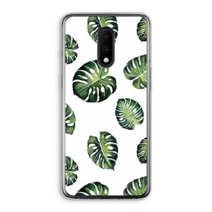 Tropische bladeren: OnePlus 7 Transparant Hoesje
