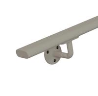 Ovale trapleuning greige 48x20 mm - per meter