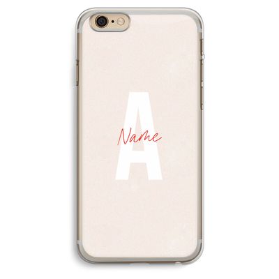 Strawberry Milkshake: iPhone 6 Plus / 6S Plus Transparant Hoesje