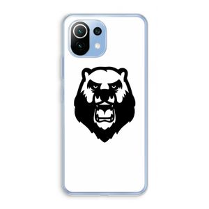Angry Bear (white): Xiaomi Mi 11 Lite Transparant Hoesje