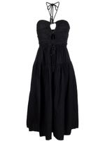 Ulla Johnson robe mi-longue Ella à dos nu - Noir