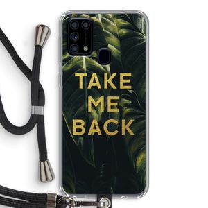 Take me back: Samsung Galaxy M31 Transparant Hoesje met koord