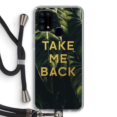 Take me back: Samsung Galaxy M31 Transparant Hoesje met koord