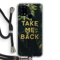 Take me back: Samsung Galaxy M31 Transparant Hoesje met koord