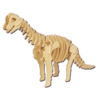 Houten 3D puzzel brachiosaurus dinosaurus 23 cm - thumbnail