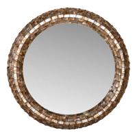 Chelsae Bronzen ronde schelpspiegel groot