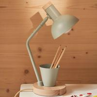 Kave Home Tafellamp 'Katia' Met pennenhouder, kleur Groen