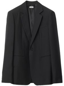 Burberry blazer en laine à simple boutonnage - Noir