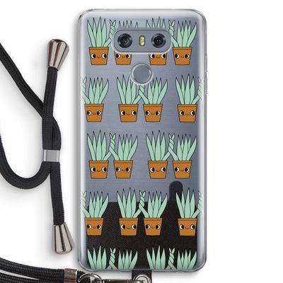 Sansevieria: LG G6 Transparant Hoesje met koord