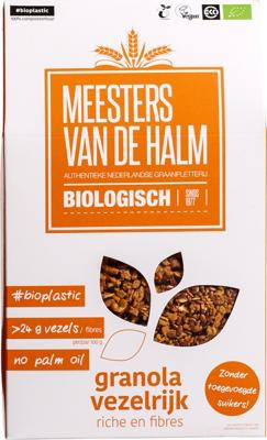 De Halm Granola vezelrijk bio