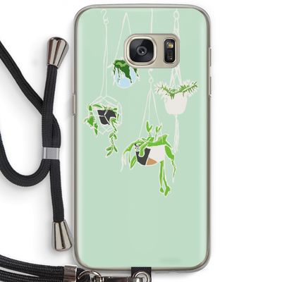 Hang In There: Samsung Galaxy S7 Transparant Hoesje met koord